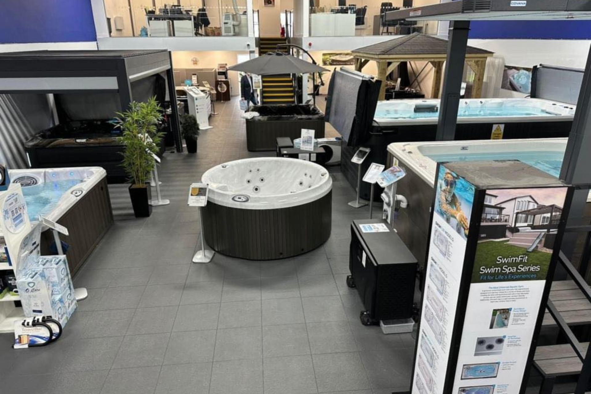 hot tub showroom